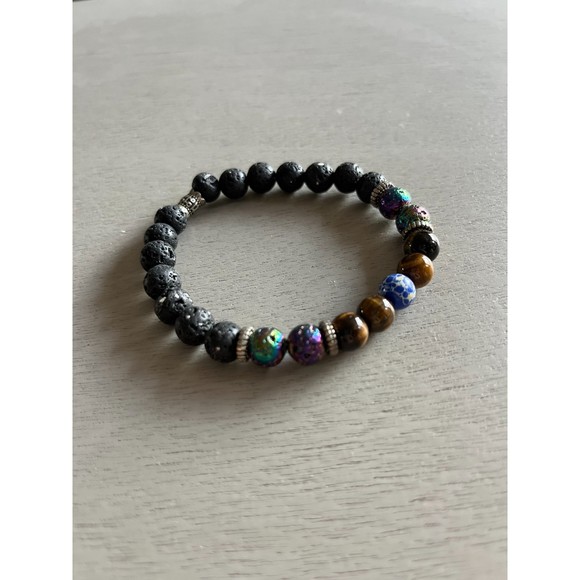 New Chakra Natural Stone Healing Beads Bracelet - Picture 5 of 5